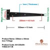 13.9 Inch Makheloth Iron T - Hinge Light Duty